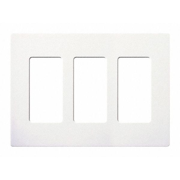 Designer Wall Plates, Number of Gangs: 3 Gloss Finish, White