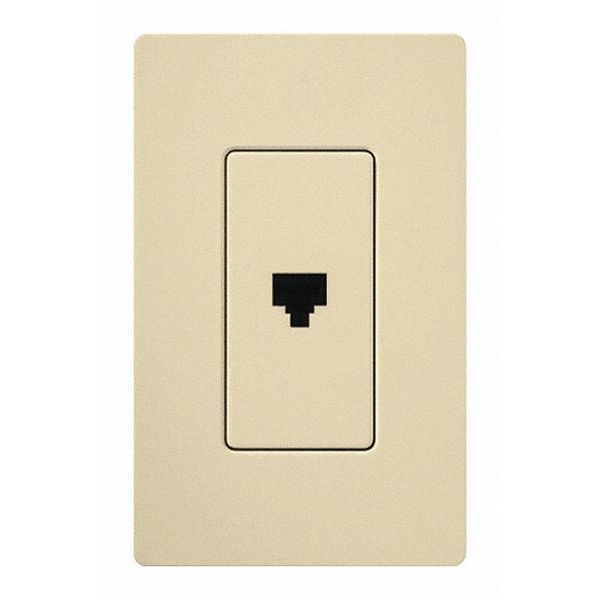 Telephone Jack, Single, Ivory