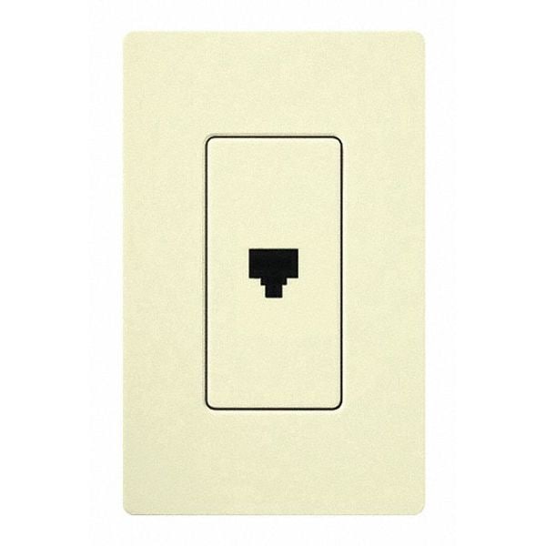 Telephone Jack, Single, Almond