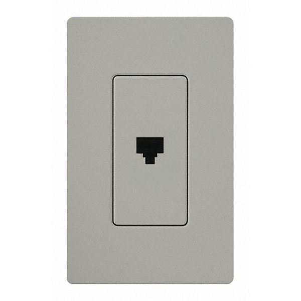 Telephone Jack, Single, Gray
