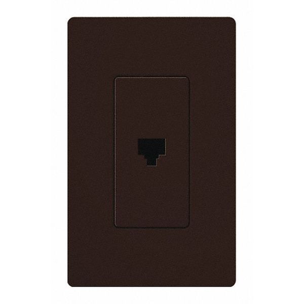 Telephone Jack, Single, Brown