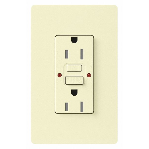 Receptacles, GFCI, Tamper-Resistant, Almond