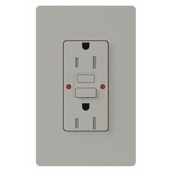 Receptacles, GFCI, Tamper-Resistant, Gray