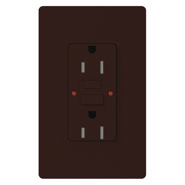 Receptacles, GFCI, Tamper-Resistant, Brown