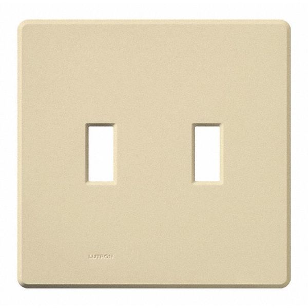 Traditional Fassada Wall Plates, Number of Gangs: 2 Gloss Finish, Ivory