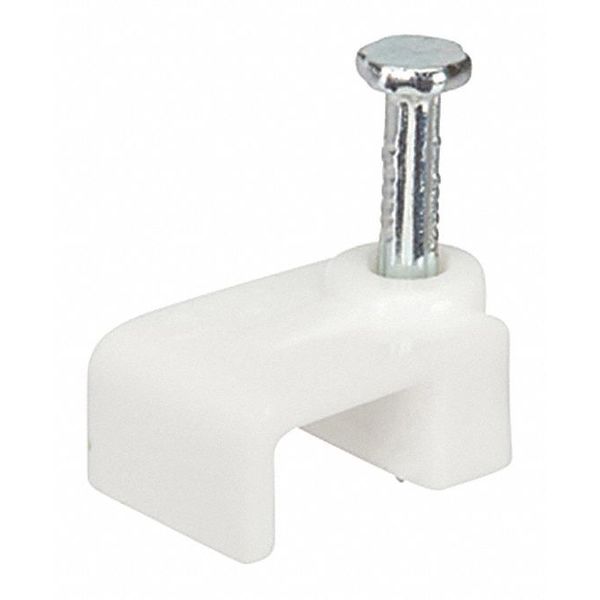 Poly Nail Clip Wht. .335X.315