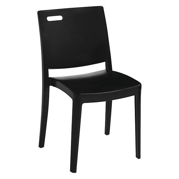 Metro Stacking Chair, Black