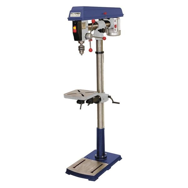 Radial Arm Drill Press, 5 Spd Floor Step