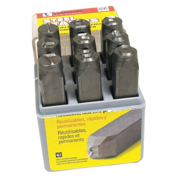 Number Stamp Set, Rnd Face, 3/32