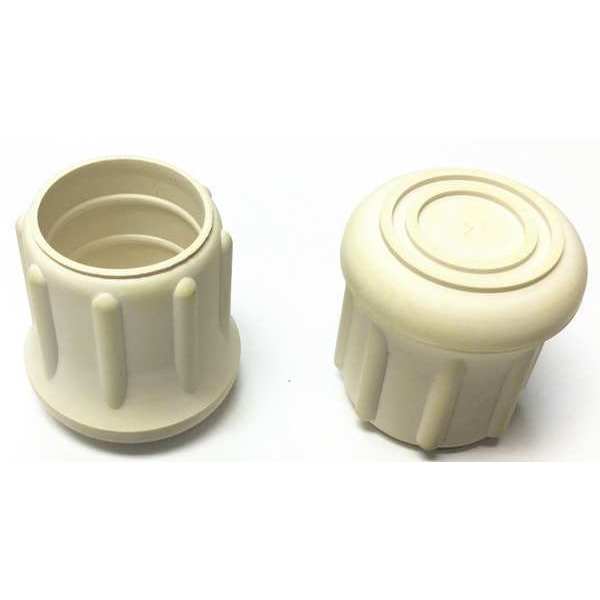 Protective Leg Tip, SlipOn, Rd, 1-3/32, PK10