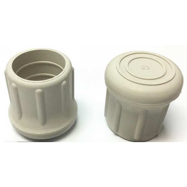Protective Leg Tip, SlipOn, Rd, 1-7/32
