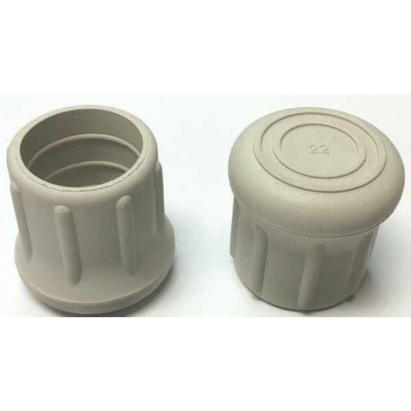 Protective Leg Tip, SlipOn, Rd, 1-7/32, PK10