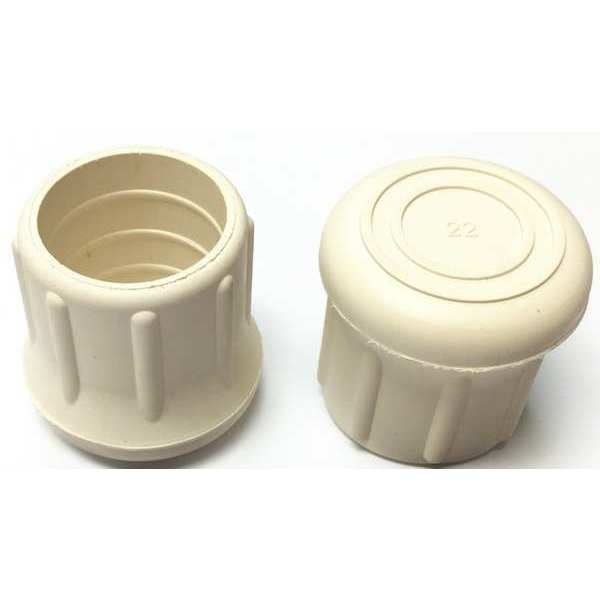 Protective Leg Tip, SlipOn, Rd, 1-7/32