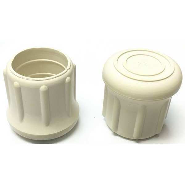 Protective Leg Tip, SlipOn, Rd, 1-7/32, PK10