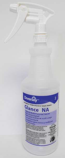 32 oz. Clear, Preprinted Trigger Spray Bottle, 12 Pack