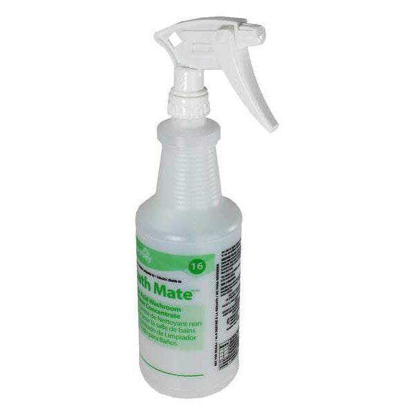 32 oz. Clear, Preprinted Trigger Spray Bottle, 12 Pack