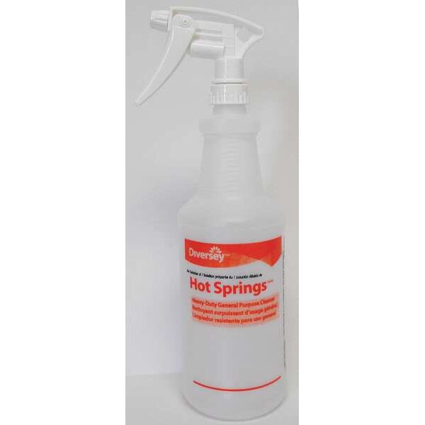 32 oz. Clear, Preprinted Trigger Spray Bottle, 12 Pack