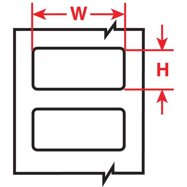 Label, White, Labels/Roll: 2500