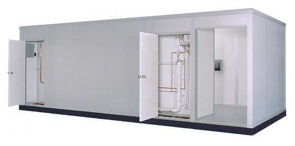 4-Wall Modular Restroom, 8 ft 11 1/2 in H, 26 ft 10 in W, 11 ft 4 in D, White