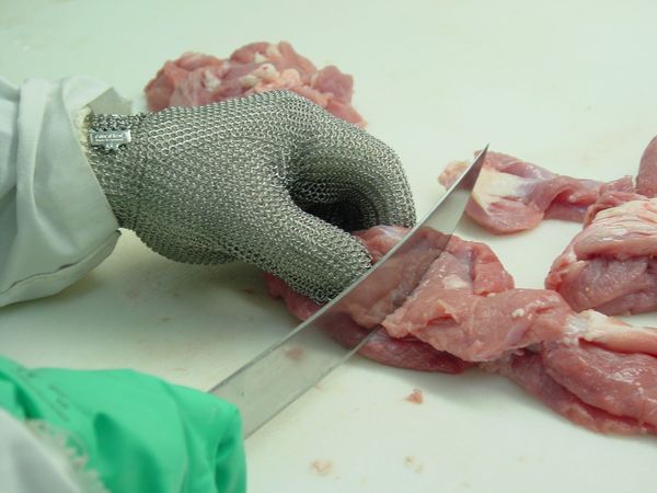 Cut Resistant Gloves, Stainless Steel Mesh, 2XS, 1 PR