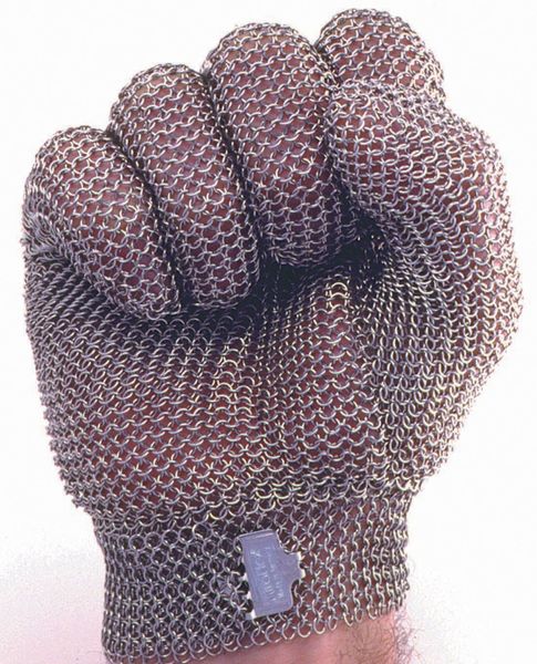 Cut Resistant Gloves, Stainless Steel Mesh, S, 1 PR