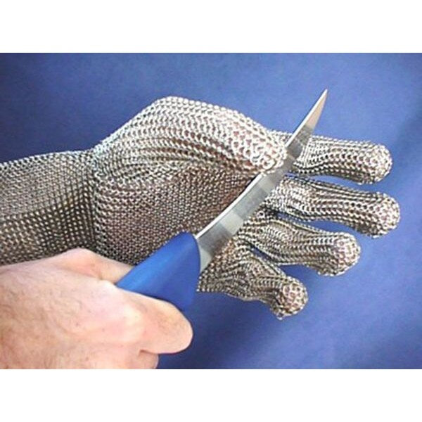 Cut Resistant Gloves, Stainless Steel Mesh, XS, 1 PR