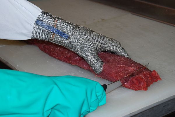 Cut Resistant Gloves, Stainless Steel Mesh, 2XL, 1 PR
