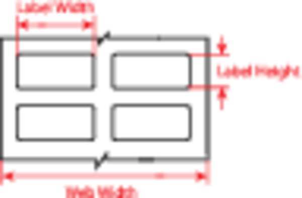 Label, White, Labels/Roll: 5000