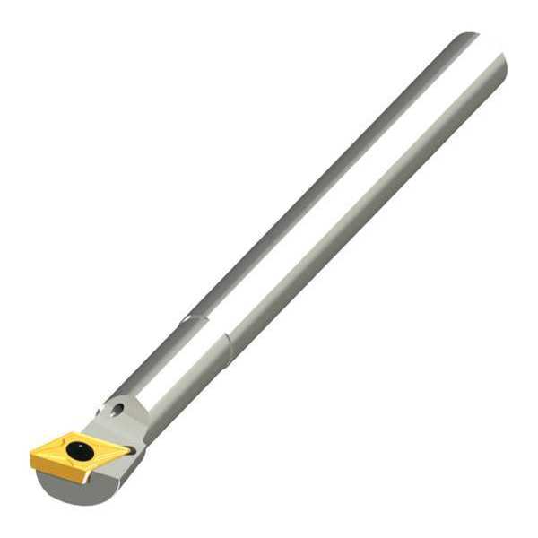 Indexable Boring Bar, A06J SDUCL 2, 4-1/2 in L, High Speed Steel, 80 Degrees  Diamond Insert Shape