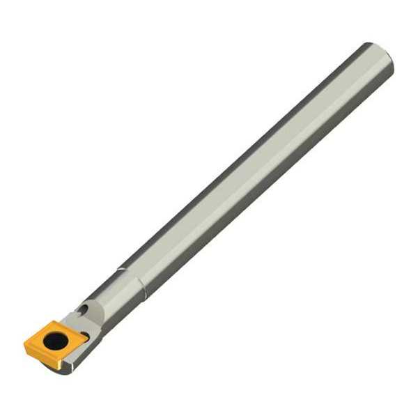 Indexable Boring Bar, A10M SCLCR 2, 6 in L, High Speed Steel, 80 Degrees  Diamond Insert Shape