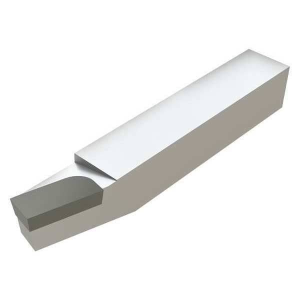 Brazed Tool Bit, BR, 2.5 In L, 3/8 In W