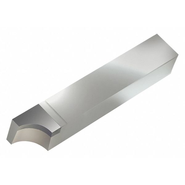 Brazed Tool Bit, RAD, 2.5 In L, 3/8 In W