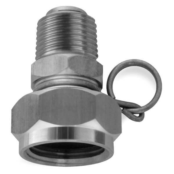 Swivel Hose Adapt, SS, 1/2 InMNPT, 2 In L