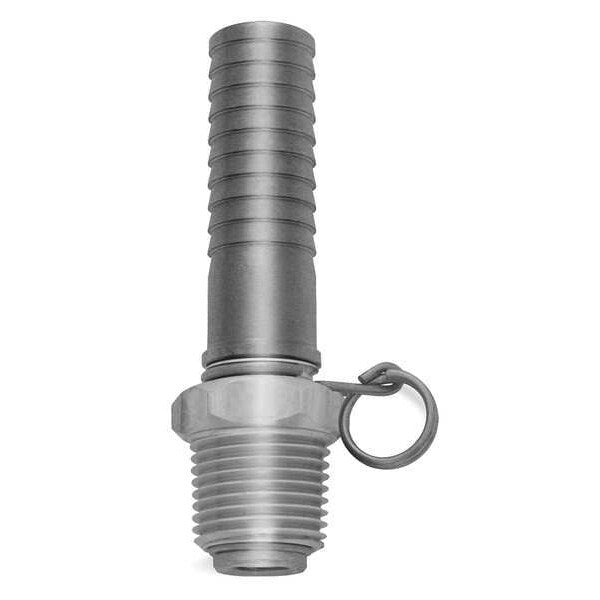 Swivel Hose Adapt, 3/4 MGHT/Hose Barb, SS