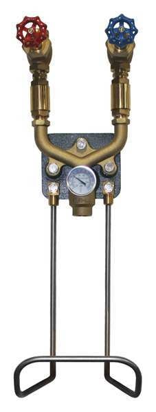 Hose Station, 1/2 In FNPT, 25-1/2 In H
