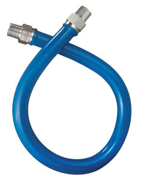 Gas Safety Hose, 1 x48 In L, 451,000 BTU