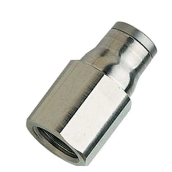 Nickel Plated Brass Female Adapter, 1/4 in Tube Size
