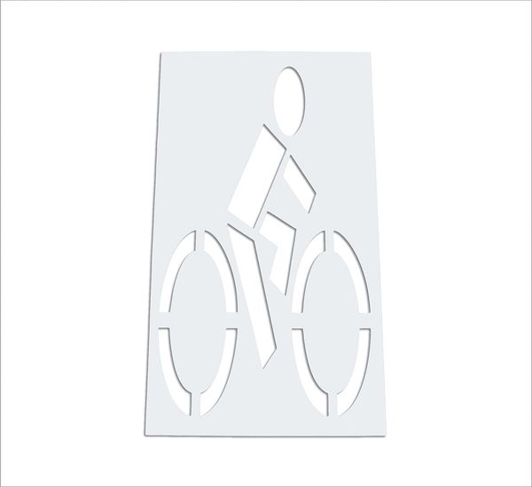 Pavement Stencil, 78 in, Bike Lane, 1/8