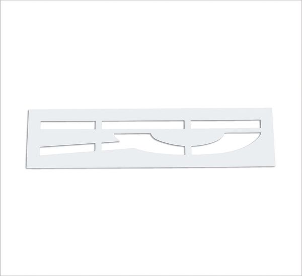 Pavement Stencil, 72 in, R x R, 1/16