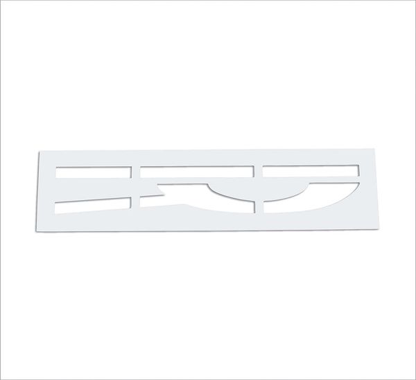 Pavement Stencil, 72 in, R x R, 1/8