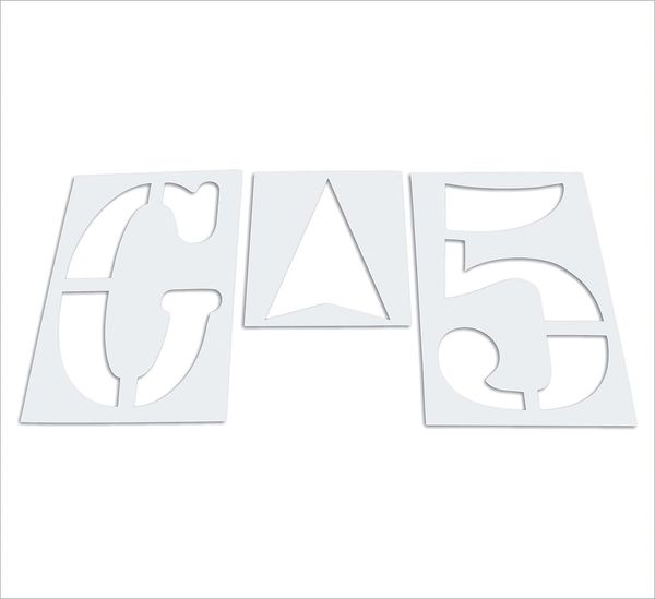 Athletic Stencil, Football, 72 in, 1/16
