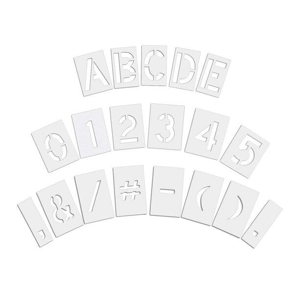 Pavement Stencil, 10 in, Mega Kit, 1/16