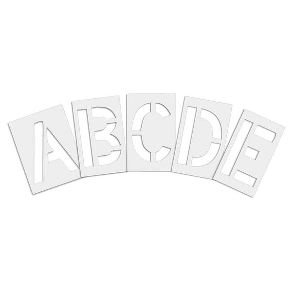 Pavement Stencil, Alphabet Kit, 12 in. H