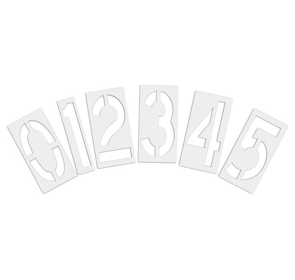 Pavement Stencil, 24 in, Number Kit, 1/16, STL-116-8240
