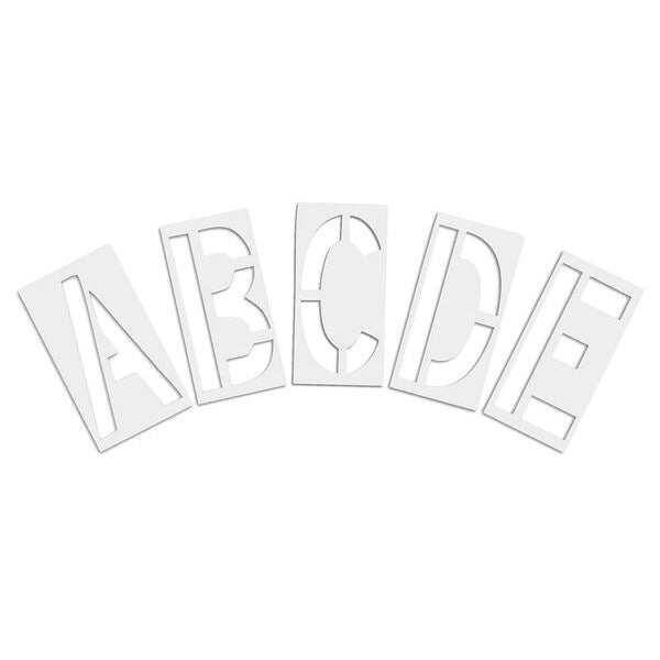 Pavement Stencil, 24 in, Alphabet Kit, 1/16, STL-116-8245
