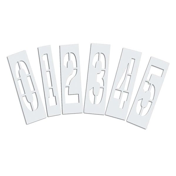 Pavement Stencil, 36 in, Number Kit, 1/16, STL-116-8360