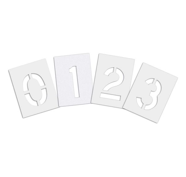 Pavement Stencil, 36 in, Number Kit, 1/16, STL-116-8360W