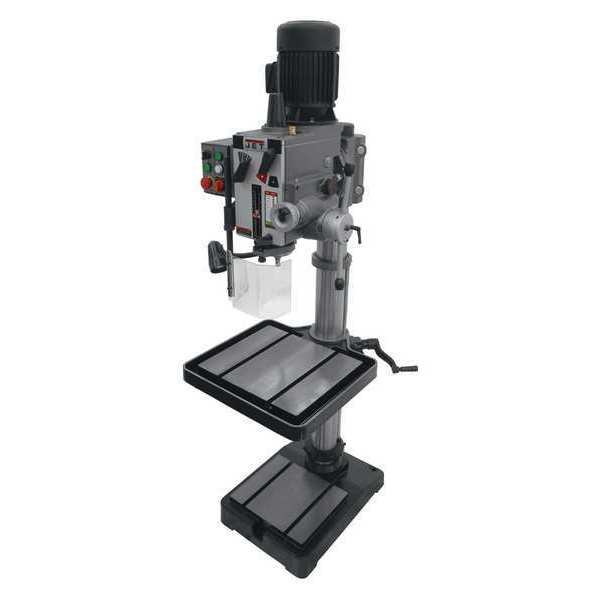 Floor Drill Press, Geared Head Drive, 2 hp, 240 V, 20 in Swing, 12 Speed