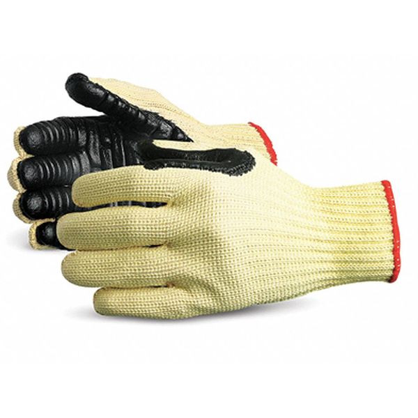 Anti-Vibration Gloves, XL, Black/Yellow, PR