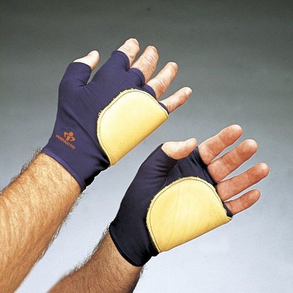 Anti-Vibration Gloves, L, Blue/Ylw, PR